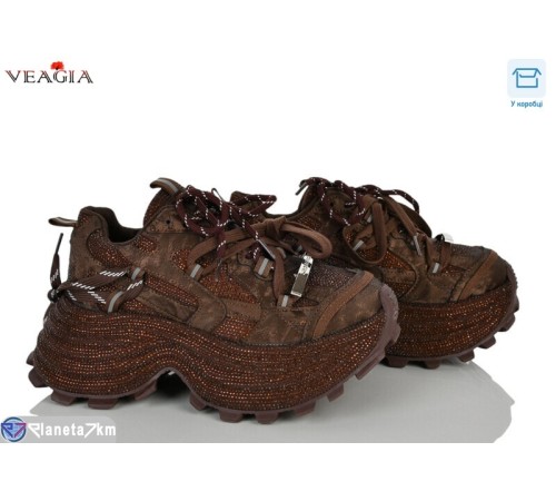 Кросівки жіночі на весну/осінь (8 пар р.36-41) коричневий  "Veagia-ADA"