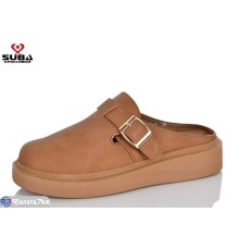 Шлепки жіночі на літо (8 пар р.37-41) коричневий  "SUBA"