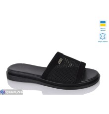 Шлепки жіночі на літо (6 пар р.36-40) чорний  "LIKA"