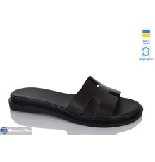Шлепки жіночі на літо (6 пар р.36-40) коричневий  "LIKA"