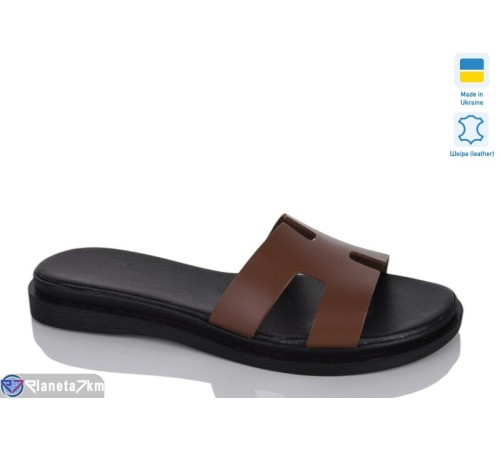 Шлепки жіночі на літо (6 пар р.36-40) коричневий  "LIKA"