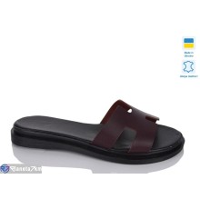 Шлепки жіночі на літо (6 пар р.36-40) коричневий  "LIKA"
