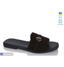 Шлепки жіночі на літо (6 пар р.36-40) коричневий  "LIKA"