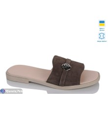 Шлепки жіночі на літо (6 пар р.36-40) коричневий  "LIKA"