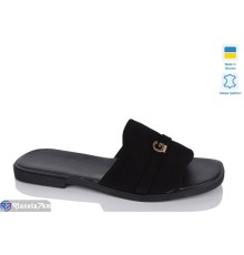 Шлепки жіночі на літо (6 пар р.36-40) чорний  "LIKA"