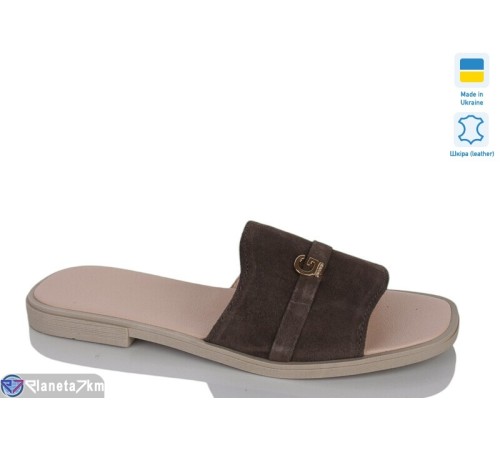 Шлепки жіночі на літо (6 пар р.36-40) коричневий  "LIKA"
