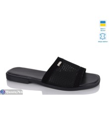 Шлепки жіночі на літо (6 пар р.36-40) чорний  "LIKA"