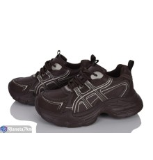 Кросівки жіночі на весну/осінь (8 пар р.36-41) коричневий  "LOREDANA"