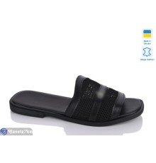 Шлепки жіночі на літо (6 пар р.36-40) чорний  "LIKA"