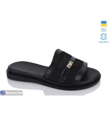 Шлепки жіночі на літо (6 пар р.36-40) чорний  "LIKA"