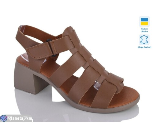 Босоніжки жіночі на літо (6 пар р.37-41) коричневий  "LIKA"