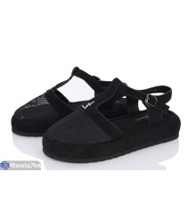 Босоніжки жіночі на літо (8 пар р.36-40) чорний  "Normashoes"
