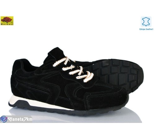Кросівки жіночі на весну/осінь (8 пар р.36-41) чорний  "Mei De Li"