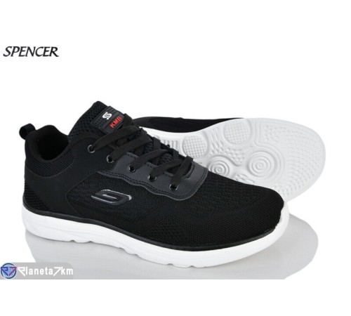 Кросівки чоловічі на весну/осінь (8 пар р.41-46) чорний  "Spencer"