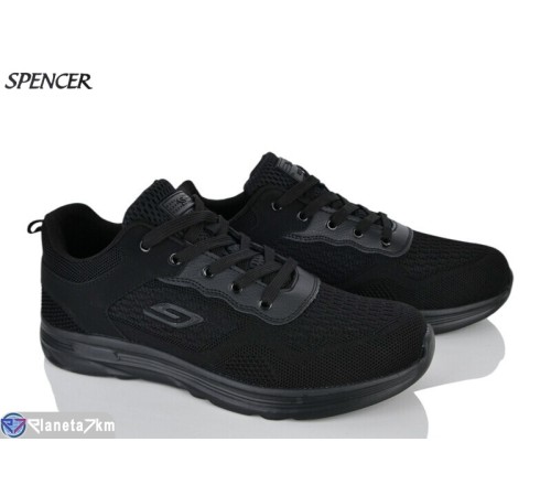 Кросівки чоловічі на весну/осінь (8 пар р.41-46) чорний  "Spencer"