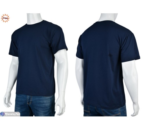 Футболка чоловіча на літо (7 шт. р.сетка S-4XL) синій  "Jumay"