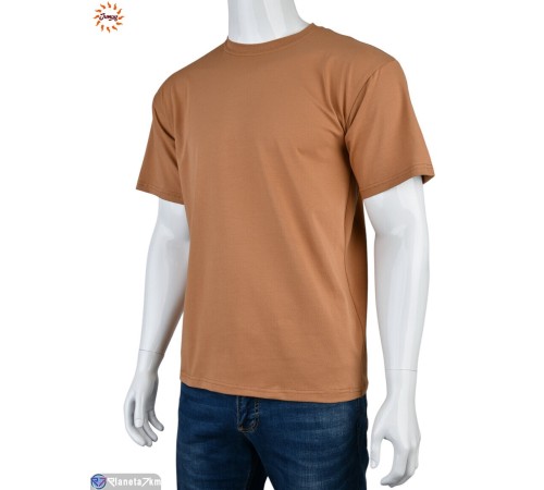 Футболка чоловіча на літо (7 шт. р.сетка S-4XL) коричневий  "Jumay"