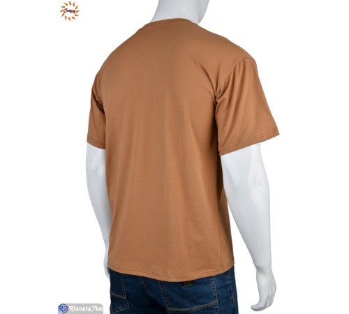 Футболка чоловіча на літо (7 шт. р.сетка S-4XL) коричневий  "Jumay"