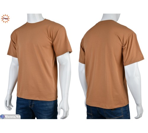 Футболка чоловіча на літо (7 шт. р.сетка S-4XL) коричневий  "Jumay"
