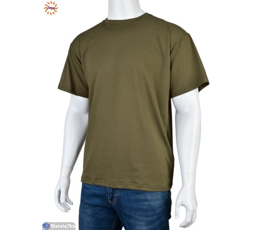 Футболка чоловіча на літо (7 шт. р.сетка S-4XL) хакі  "Jumay"