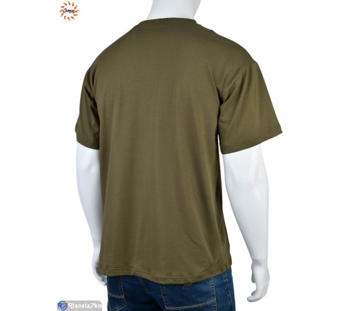 Футболка чоловіча на літо (7 шт. р.сетка S-4XL) хакі  "Jumay"