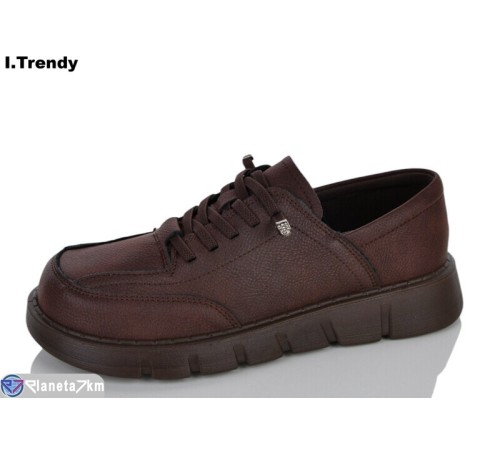 Туфлі жіночі на весну/осінь (8 пар р.36-41) коричневий  "Trendy"