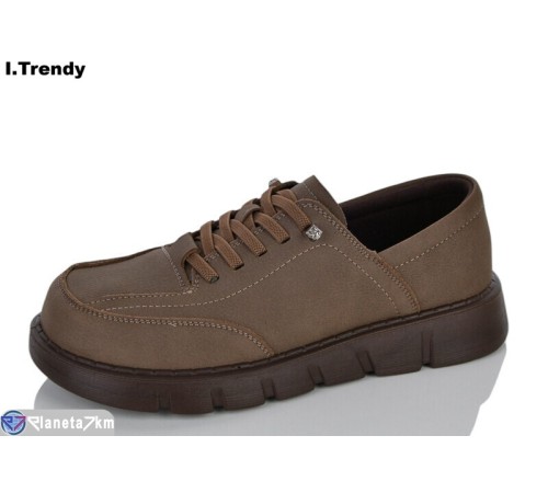 Туфлі жіночі на весну/осінь (8 пар р.36-41) коричневий  "Trendy"