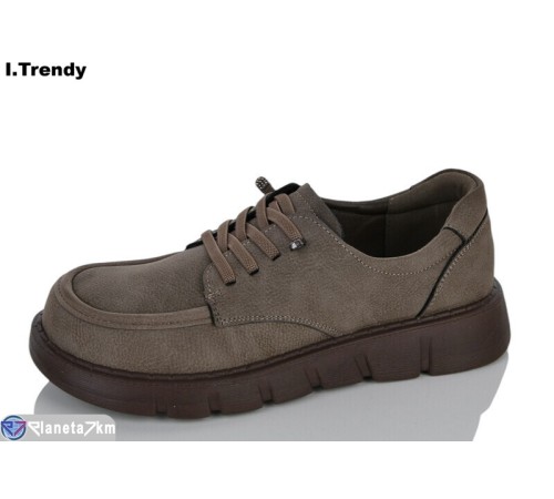 Туфлі жіночі на весну/осінь (8 пар р.36-41) хакі  "Trendy"