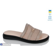 Шлепки жіночі на літо (6 пар р.36-40) коричневий  "LIKA"
