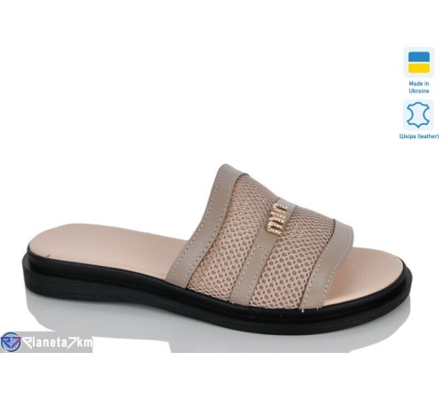 Шлепки жіночі на літо (6 пар р.36-40) коричневий  "LIKA"
