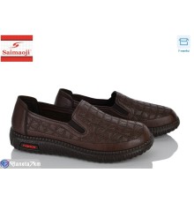 Туфлі жіночі на весну/осінь (8 пар р.37-42) коричневий  "Saimaoji"