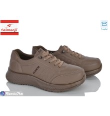 Кросівки жіночі на весну/осінь (8 пар р.36-41) коричневий  "Saimaoji"