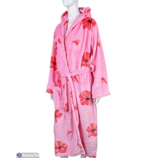 Халат жіночий на весну/осінь (3 шт. р.сетка XL-3XL) рожевий  "Danko"