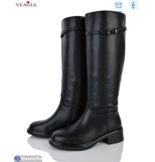 Чоботи жіночі на весну/осінь (8 пар р.36-41) чорний  "Veagia-ADA"