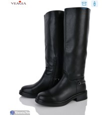 Чоботи жіночі на весну/осінь (8 пар р.36-41) чорний  "Veagia-ADA"
