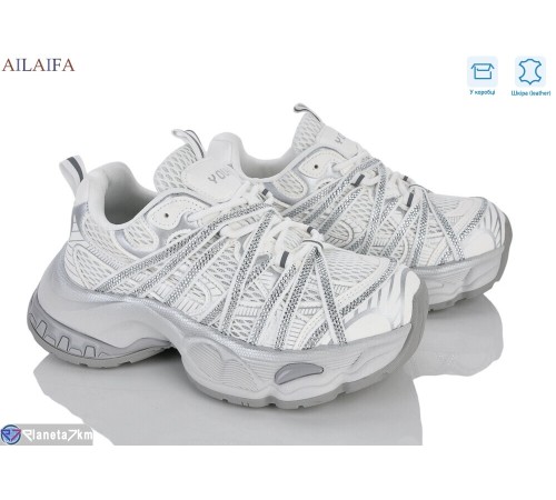 Кросівки жіночі на весну/осінь (8 пар р.36-41) білий  "Latifa"