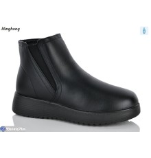 Черевики жіночі на зиму (8 пар р.37-42) чорний  "HORSE"