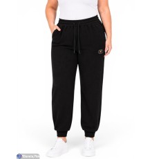 Спортивні штани жіночі на зиму (10 шт. р.сетка 2XL-6XL) чорний  "Kalabok"