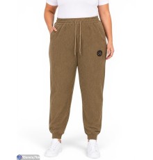 Спортивні штани жіночі на зиму (10 шт. р.сетка 2XL-6XL) коричневий  "Kalabok"