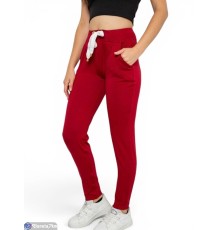 Спортивні штани жіночі на весну/осінь (4 шт. р.сетка S-XL) червоний  "Masari"