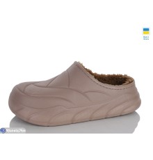 Жіночі сабо на зиму (6 пар р.36-41) коричневий  "REGA"