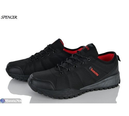 Кросівки чоловічі на весну/осінь (8 пар р.41-46) чорний  "Spencer"