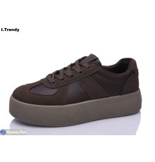 Кросівки жіночі на весну/осінь (8 пар р.36-41) коричневий  "Trendy"