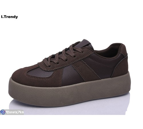 Кросівки жіночі на весну/осінь (8 пар р.36-41) коричневий  "Trendy"