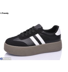 Кросівки жіночі на весну/осінь (8 пар р.36-41) чорний  "Trendy"