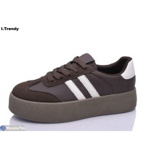 Кросівки жіночі на весну/осінь (8 пар р.36-41) коричневий  "Trendy"