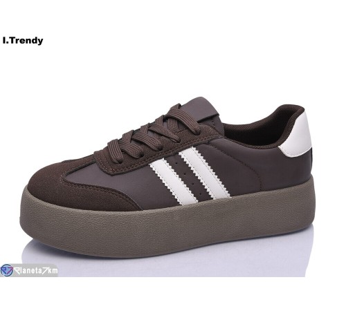 Кросівки жіночі на весну/осінь (8 пар р.36-41) коричневий  "Trendy"