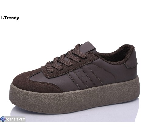 Кросівки жіночі на весну/осінь (8 пар р.36-41) коричневий  "Trendy"