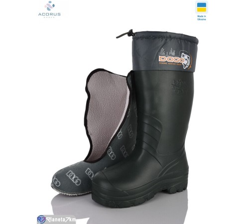 Чоловічі чоботи з піни на весну/осінь (4 пар р.42-45) зелений  "Acorus"