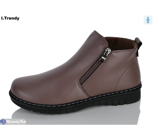 Черевики жіночі на весну/осінь (8 пар р.36-41) коричневий  "Trendy"